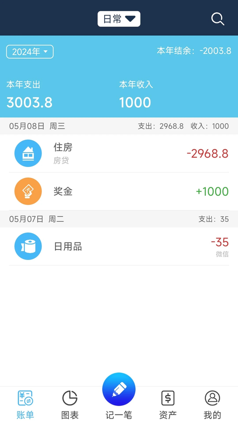 简易记账app