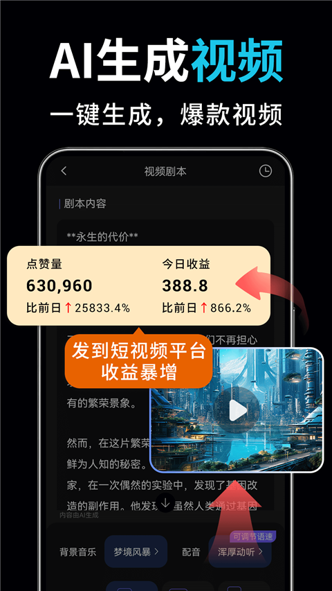 AI视频绘图写作精灵App