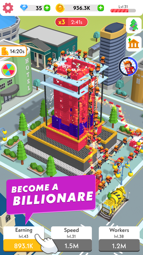 建筑大亨3d官方版(Idle Construction 3D)