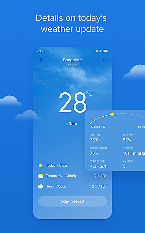 小米天气预报App