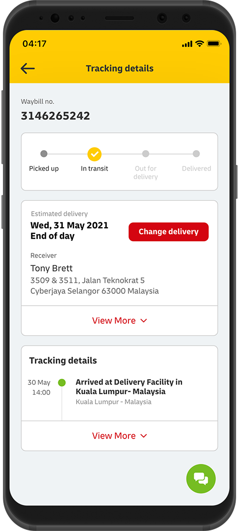 DHL国际快递app