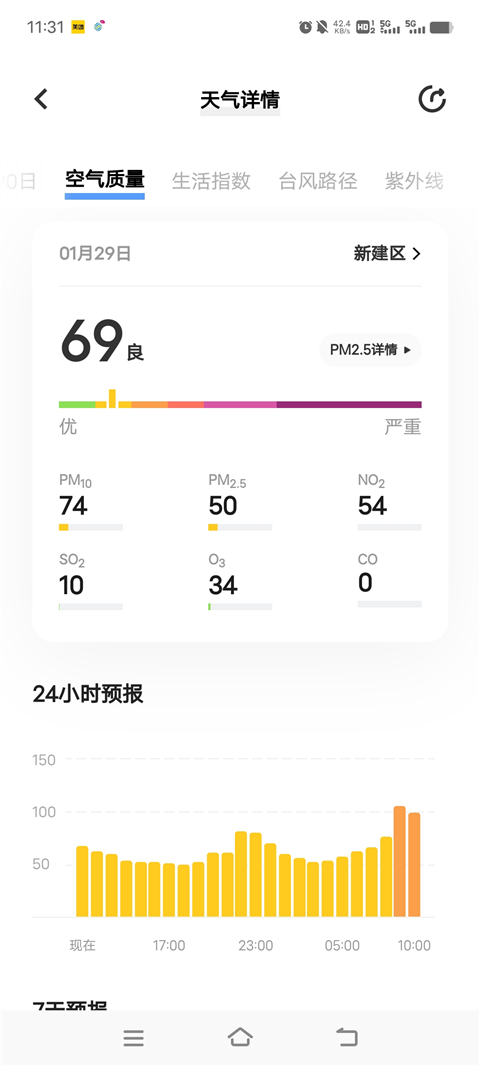 vivo天气App