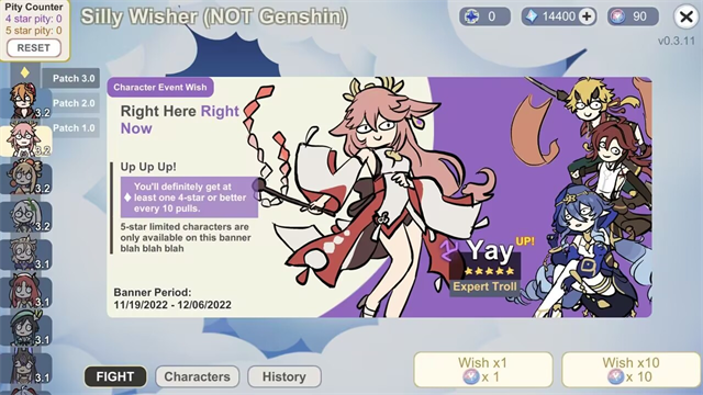 不是原神(Silly Wisher)