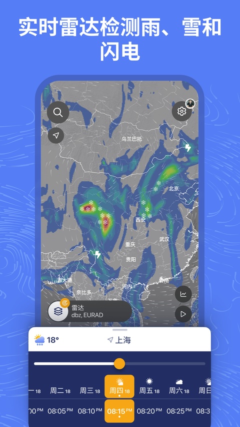 Ventusky风雨气温图